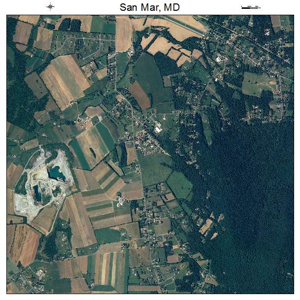San Mar, MD air photo map