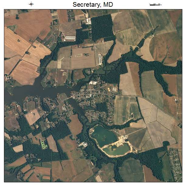 Secretary, MD air photo map