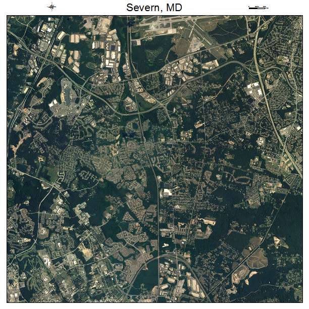 Severn, MD air photo map