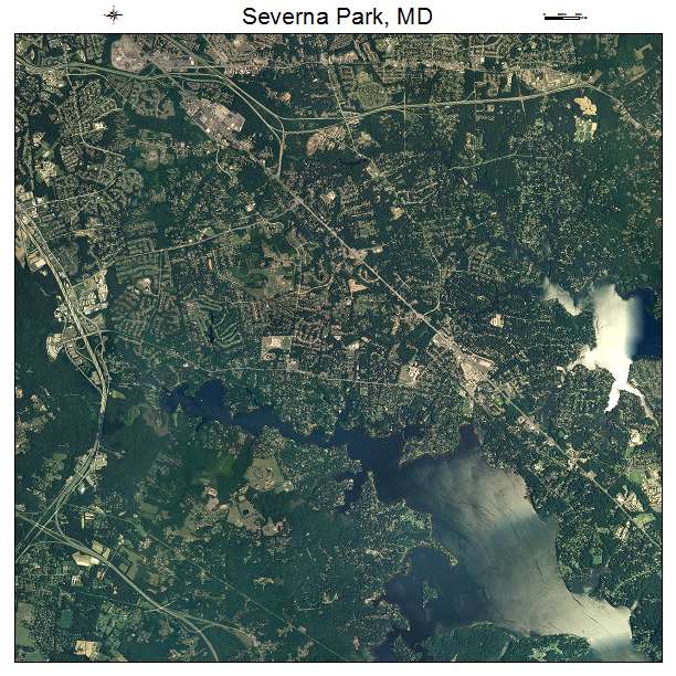 Severna Park, MD air photo map