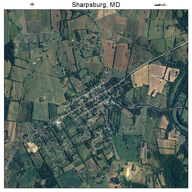 Sharpsburg, MD air photo map