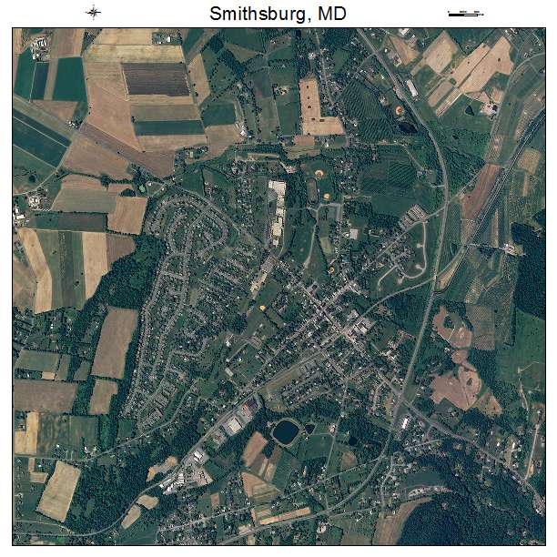 Smithsburg, MD air photo map