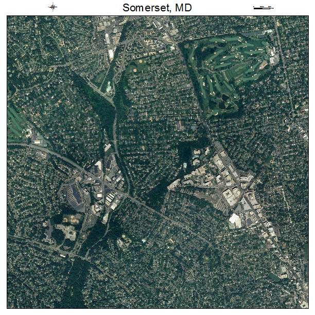 Somerset, MD air photo map