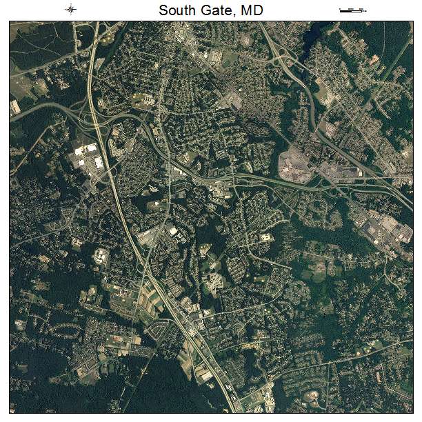 South Gate, MD air photo map