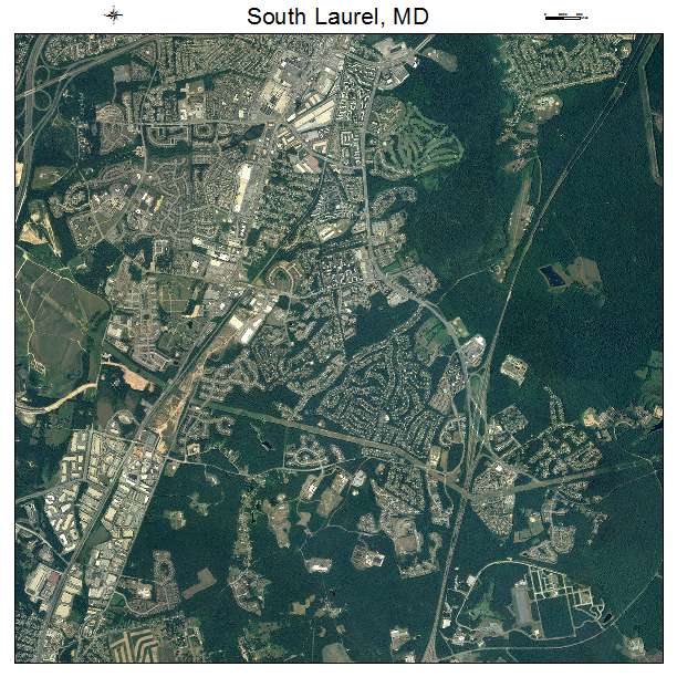 South Laurel, MD air photo map