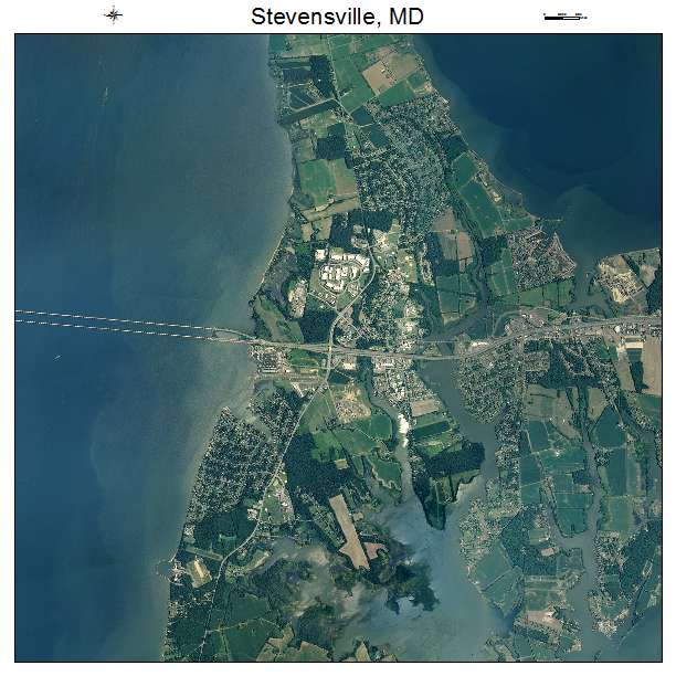 Stevensville, MD air photo map