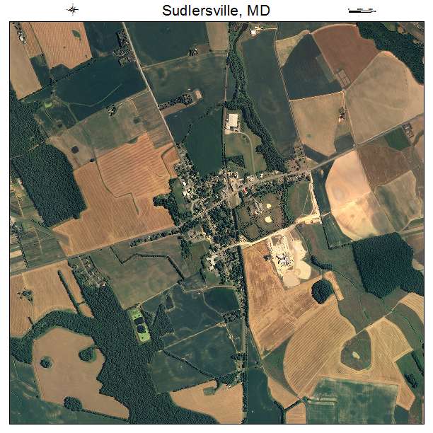 Sudlersville, MD air photo map