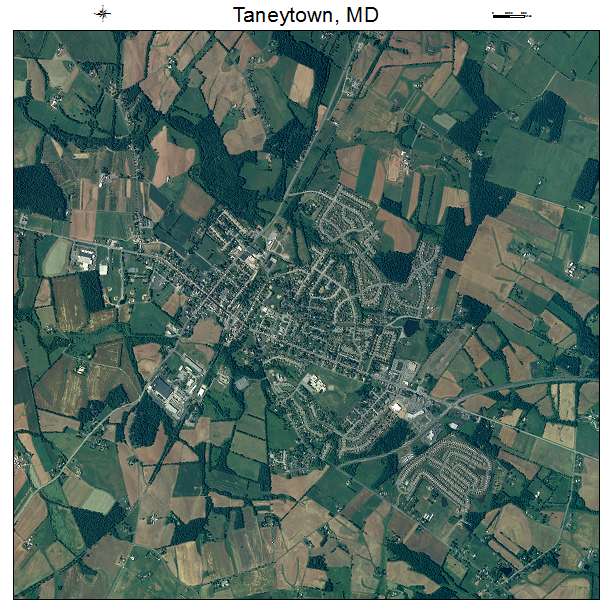 Taneytown, MD air photo map