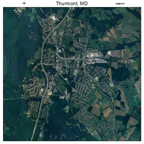 Thurmont, MD air photo map