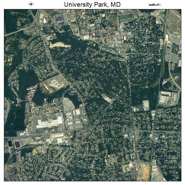 University Park, MD air photo map