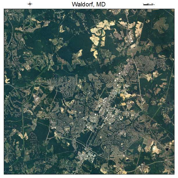 Waldorf, MD air photo map
