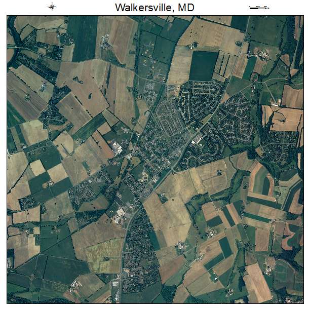 Walkersville, MD air photo map