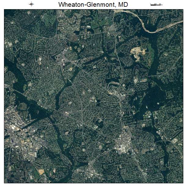 Wheaton Glenmont, MD air photo map
