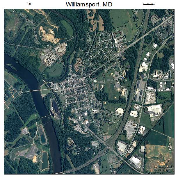 Williamsport, MD air photo map