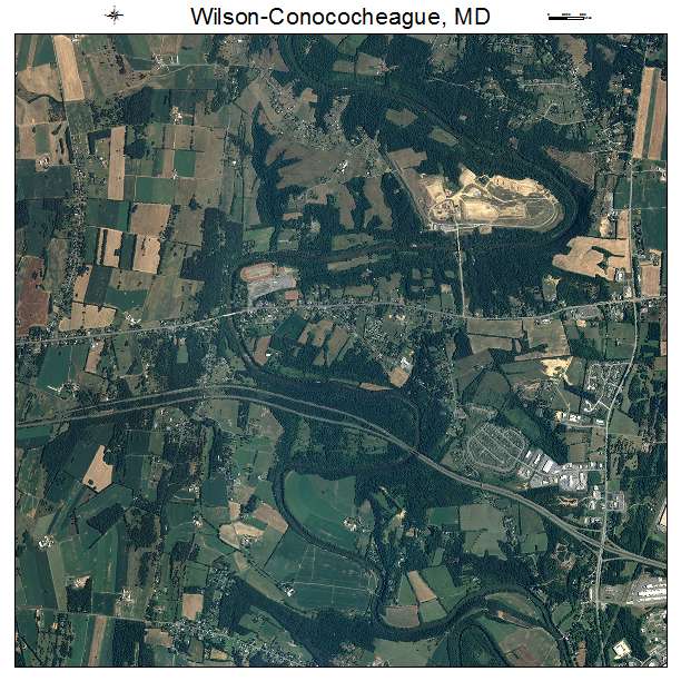 Wilson Conococheague, MD air photo map