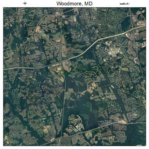 Woodmore, MD air photo map