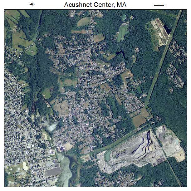 Acushnet Center, MA air photo map