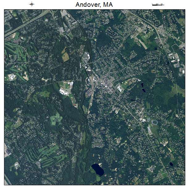 Andover, MA air photo map