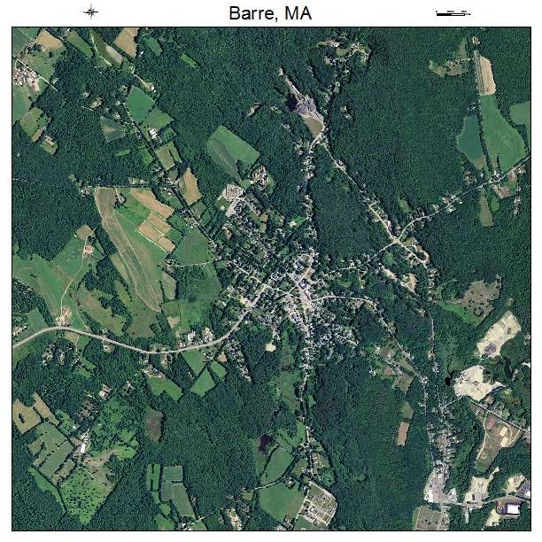 Barre, MA air photo map