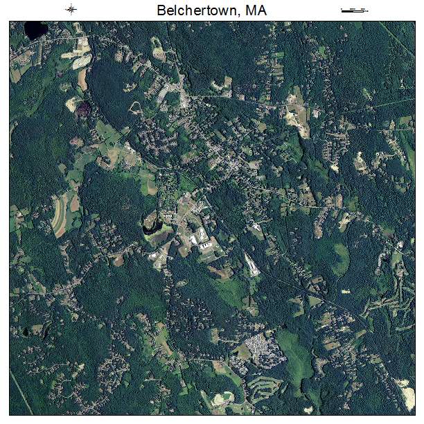 Belchertown, MA air photo map