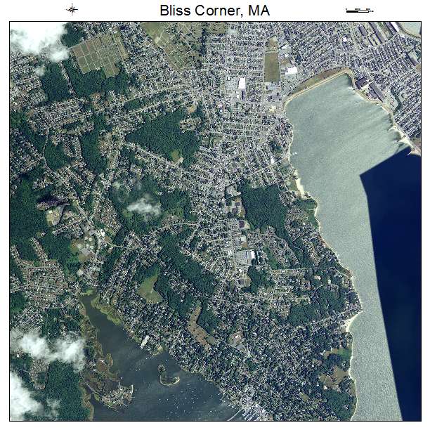 Bliss Corner, MA air photo map