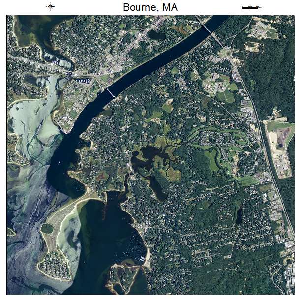 Bourne, MA air photo map