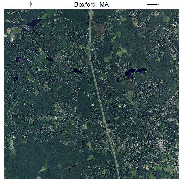 Boxford, MA air photo map