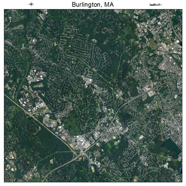 Burlington, MA air photo map