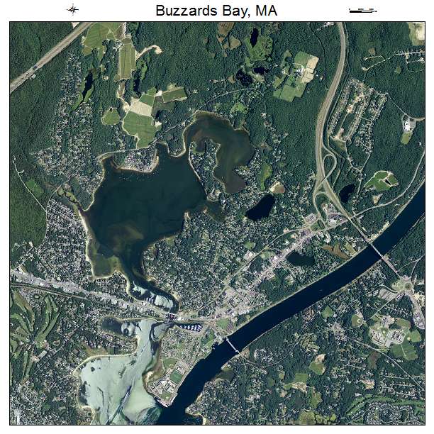 Buzzards Bay, MA air photo map