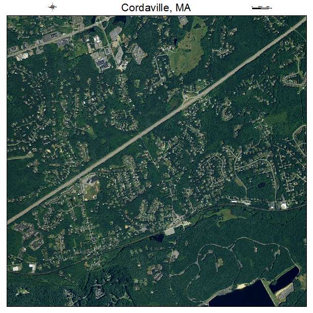 Cordaville, MA air photo map