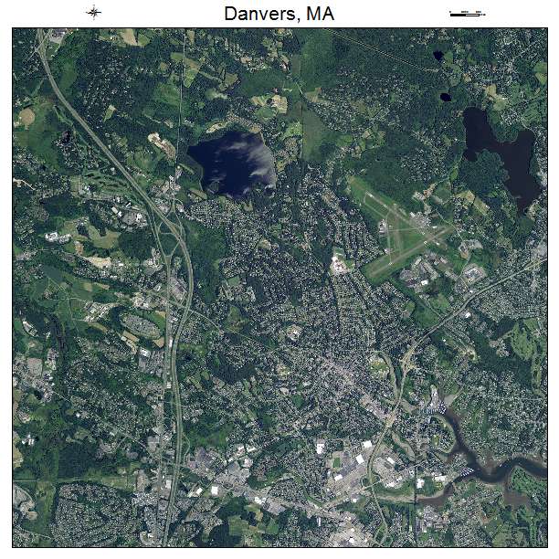 Danvers, MA air photo map
