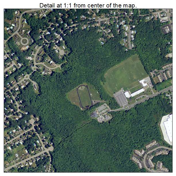 Abington, Massachusetts aerial imagery detail