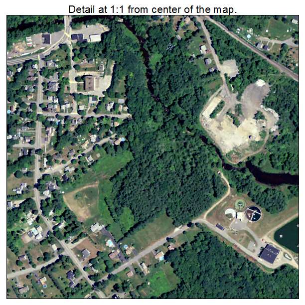 Baldwinville, Massachusetts aerial imagery detail