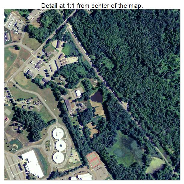 Belchertown, Massachusetts aerial imagery detail