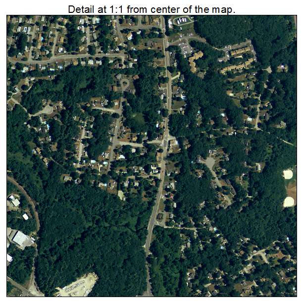 Bellingham, Massachusetts aerial imagery detail