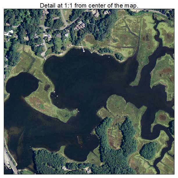 Bourne, Massachusetts aerial imagery detail