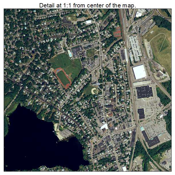 Braintree, Massachusetts aerial imagery detail