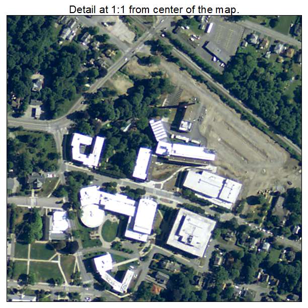 Bridgewater, Massachusetts aerial imagery detail