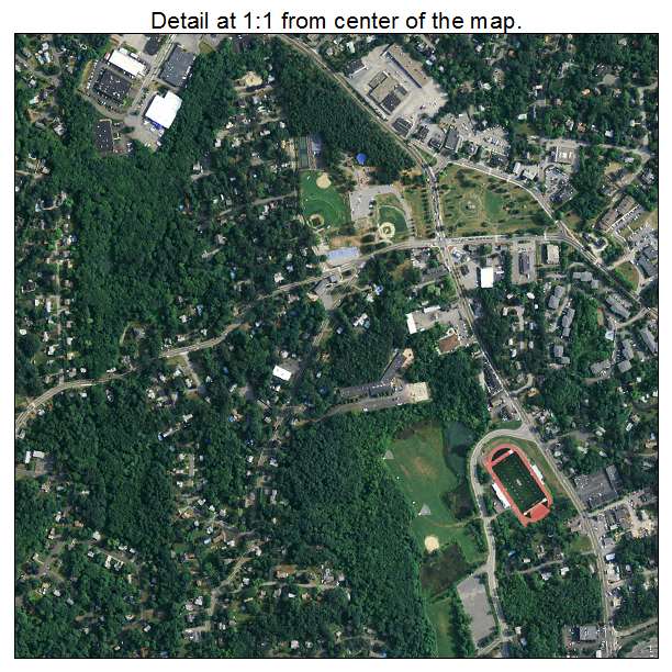 Burlington, Massachusetts aerial imagery detail