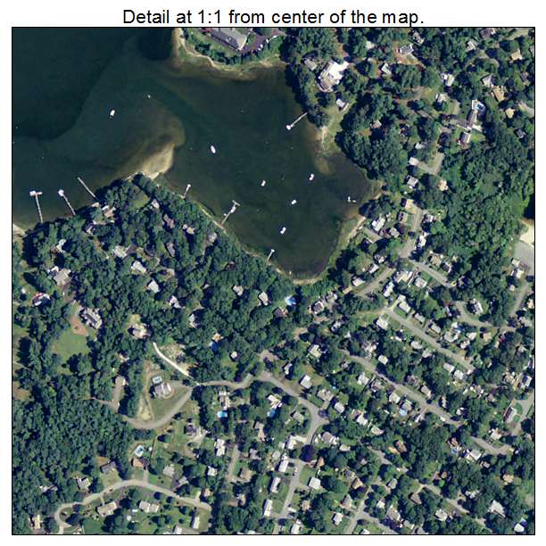 Buzzards Bay, Massachusetts aerial imagery detail