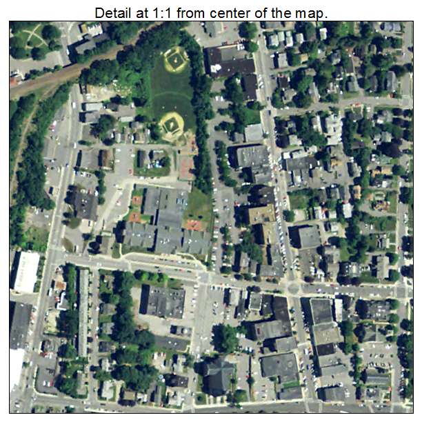 Clinton, Massachusetts aerial imagery detail