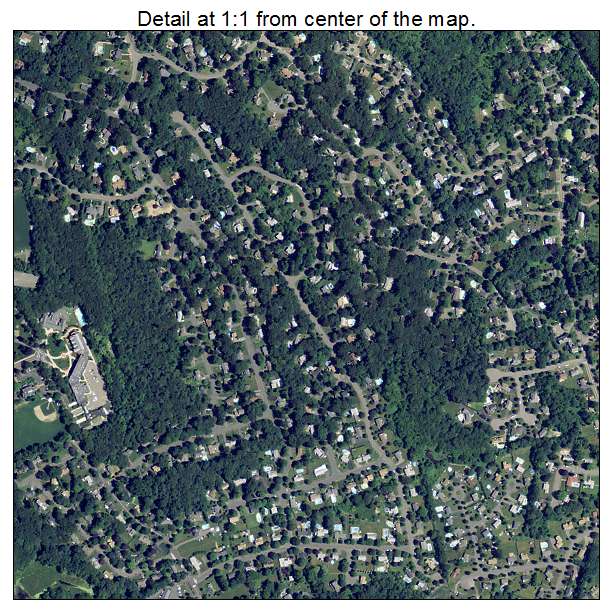 Danvers, Massachusetts aerial imagery detail