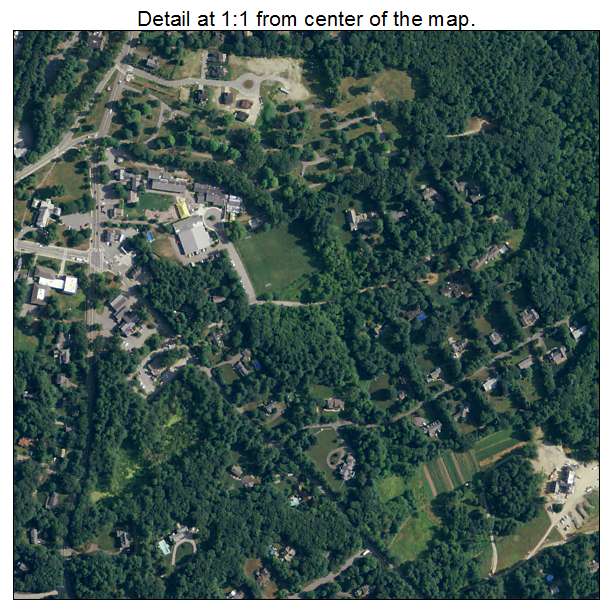 Dover, Massachusetts aerial imagery detail
