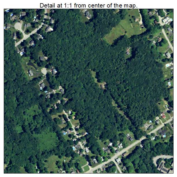 East Douglas, Massachusetts aerial imagery detail