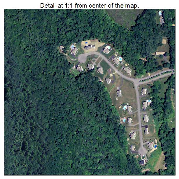 Fiskdale, Massachusetts aerial imagery detail