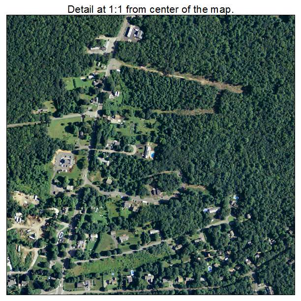 Forestdale, Massachusetts aerial imagery detail