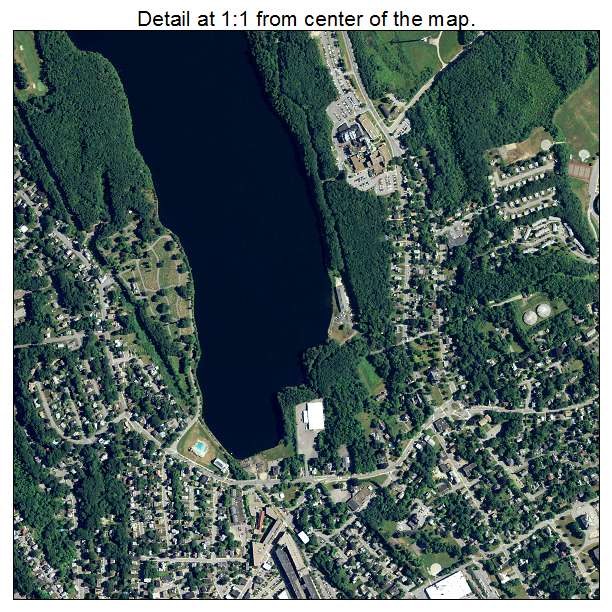 Gardner, Massachusetts aerial imagery detail