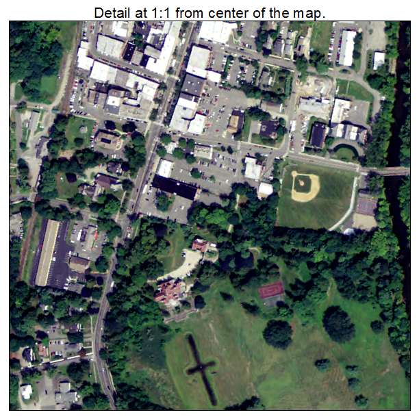 Great Barrington, Massachusetts aerial imagery detail