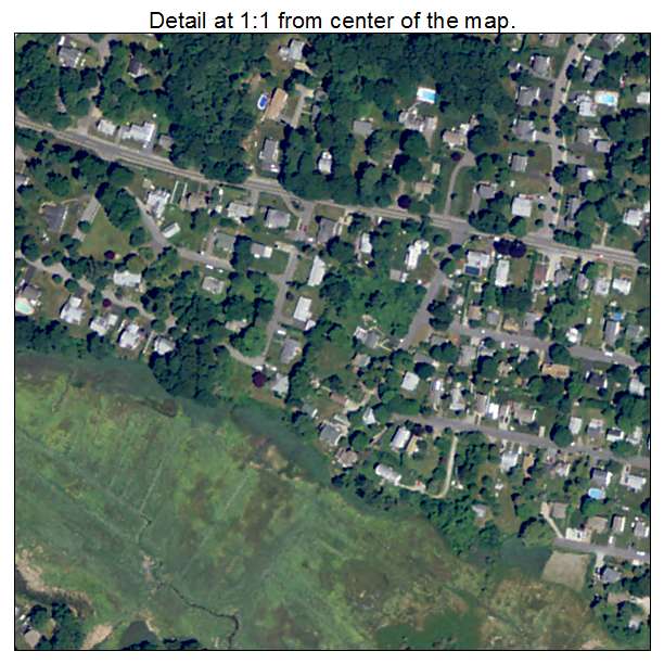Green Harbor Cedar Crest, Massachusetts aerial imagery detail