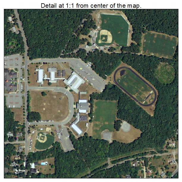 Harwich Center, Massachusetts aerial imagery detail